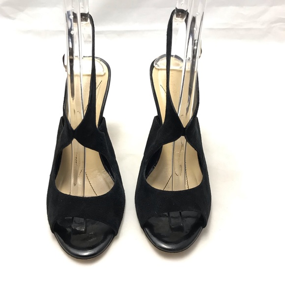Kate Spade Sexy Black Suede Heels Size 7.5 B - Picture 2 of 7